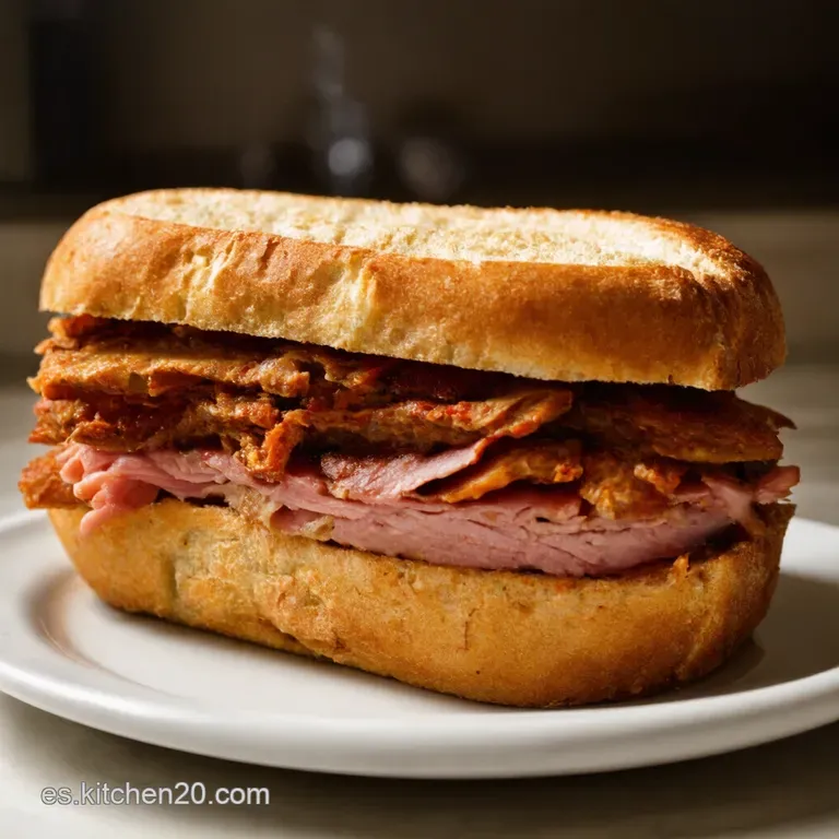 Muffaletta Sandwich El Sabor De Nueva Orleans presentation