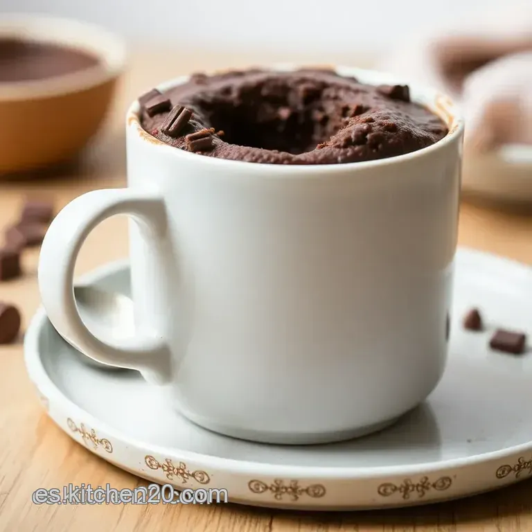 Mug Cake De Chocolate Express presentation