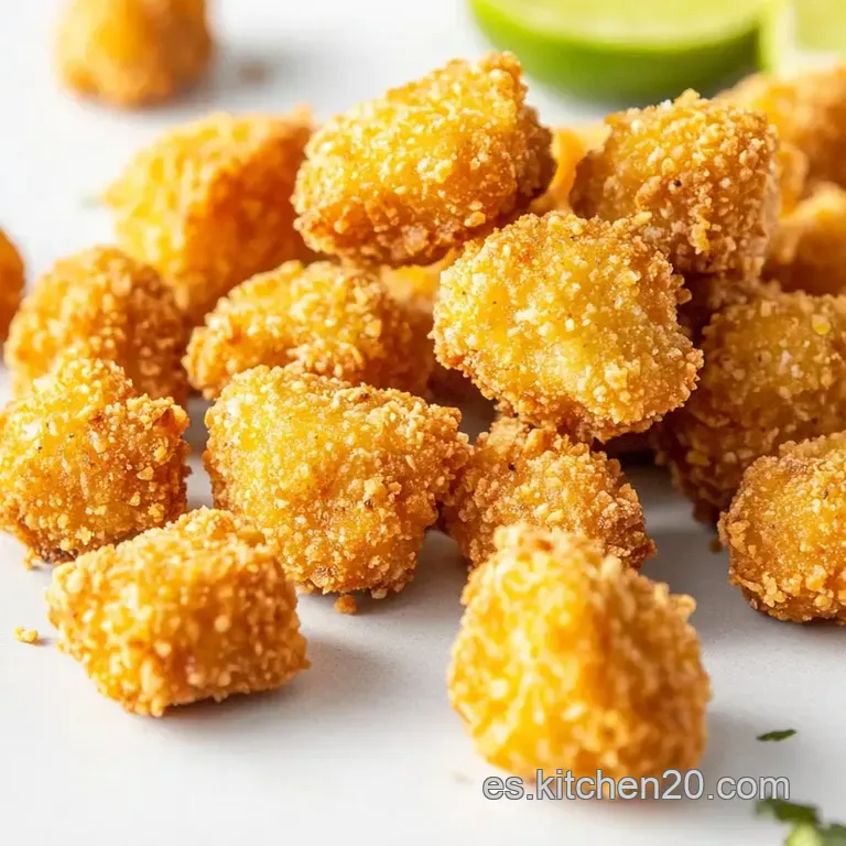 Nuggets De Pollo Crocantes Con Sabor a Ajo Y Lim&oacute;n presentation