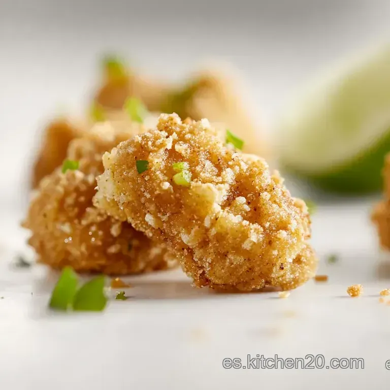 Nuggets de Pollo Crocantes con Sabor a Ajo y Lim&oacute;n