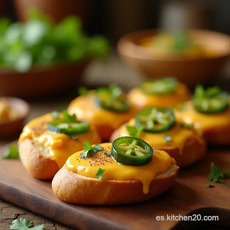 Pan De Horno Holand&eacute;s Esponjoso Con Jalape&ntilde;o Queso Cheddar Fundido Y Un Toque De Cilantro Fresco presentation