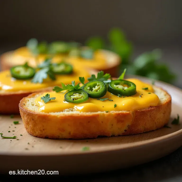 Pan de Horno Holand&eacute;s Esponjoso con Jalape&ntilde;o Queso Cheddar Fundido y un Toque de Cilantro Fresco