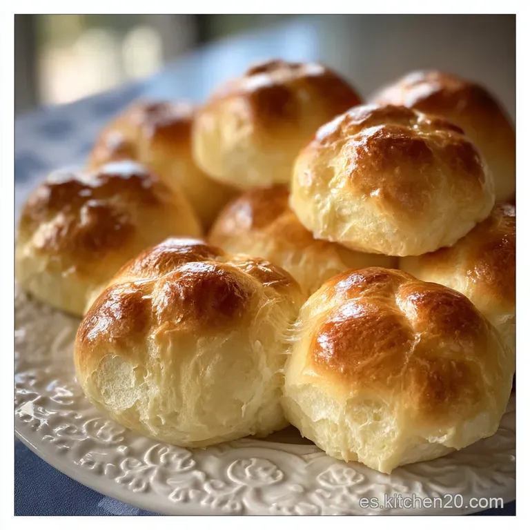 A rustic bread roll split open, revealing a soft, airy interior, next to a pat of melting butter on a plate.