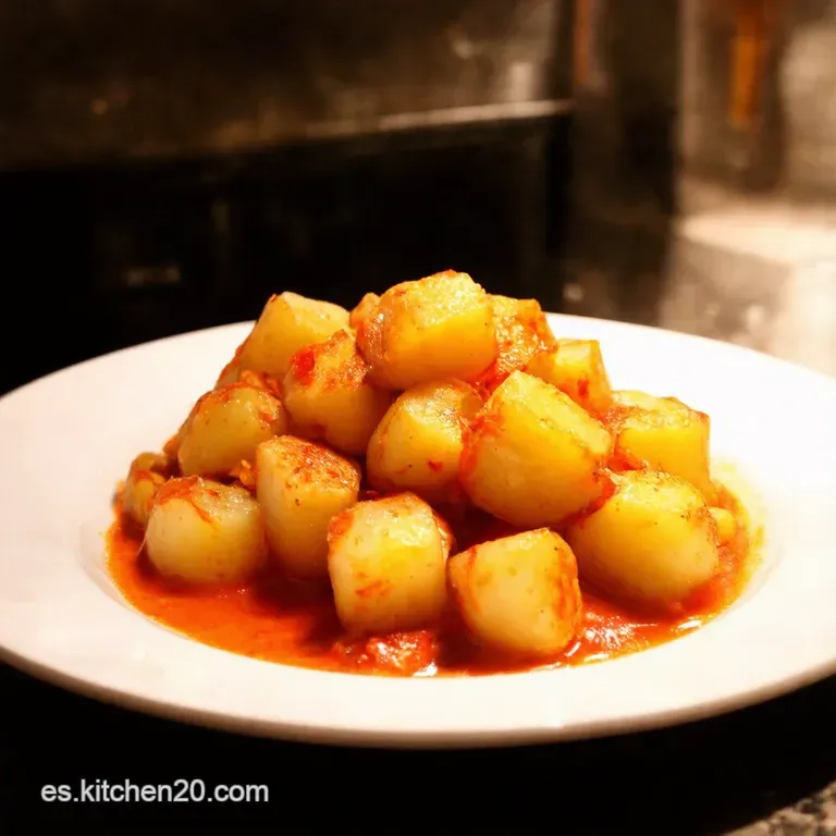 Papas Bravas Crujientes En La Freidora De Aire presentation