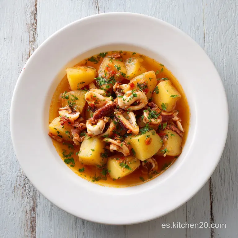 Receta Papas con Choco C&aacute;diz Tradicional