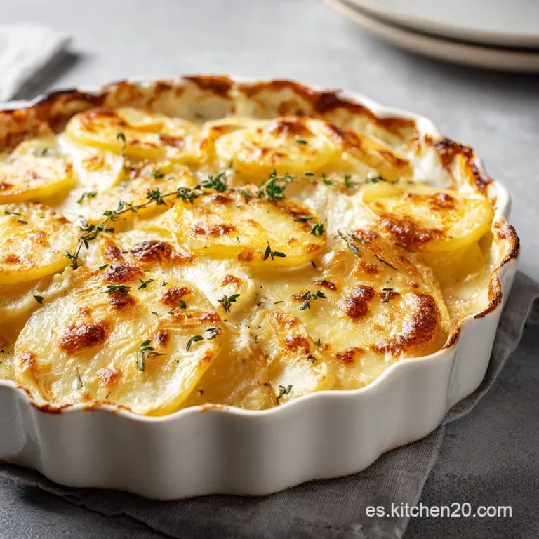 Papas Gratinadas Cremosas: Aterciopeladas y Doradas