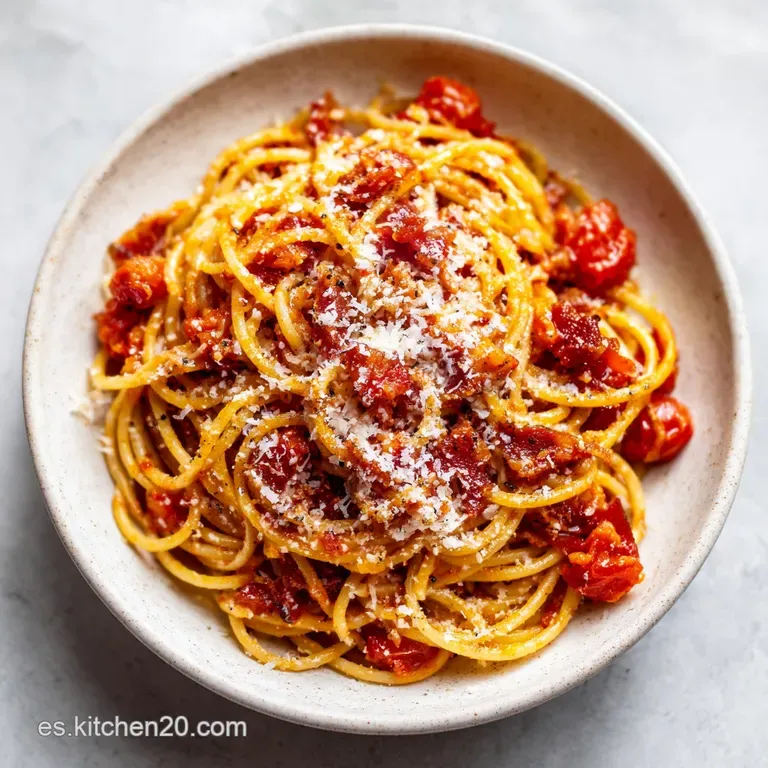 Pasta a la Amatriciana: Aut&eacute;ntica y Profesional