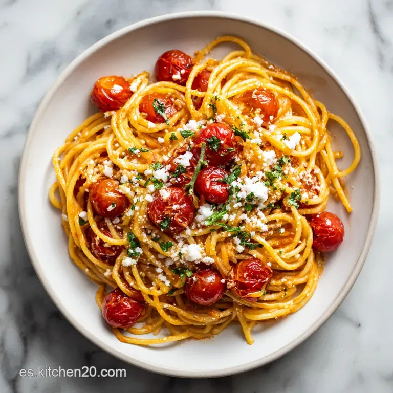 Plated pasta with tuna, showcasing flecks of tuna, bright green parsley, and a light sheen from the creamy sauce on the pa...