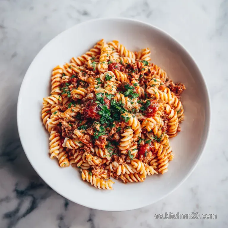 Receta de Pasta con At&uacute;n y Tomate