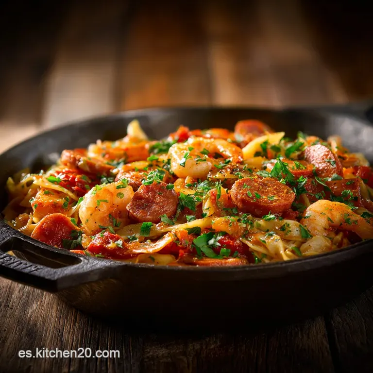 Pastalaya F&aacute;cil: Receta Caj&uacute;n Con Pollo Salchicha Y El Sabor De Louisiana presentation