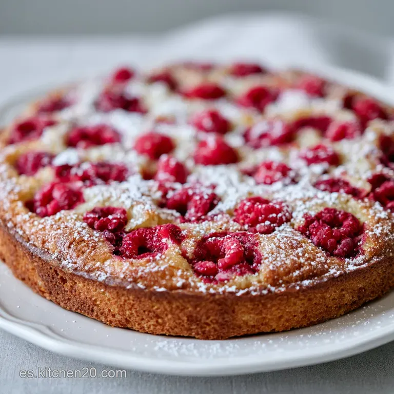 Pastel de Almendra y Frambuesa: Centro Cremoso