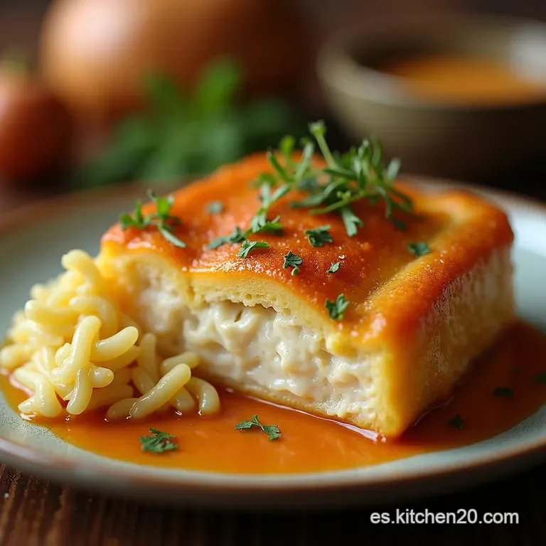 Pastel De Pescado Terrina Cremosa De Merluza Y Salm&oacute;n presentation