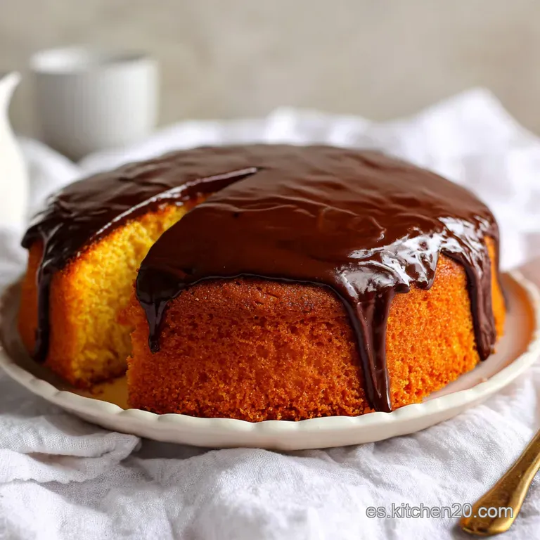 Pastel Naranja Chocolate: Miga Aterciopelada