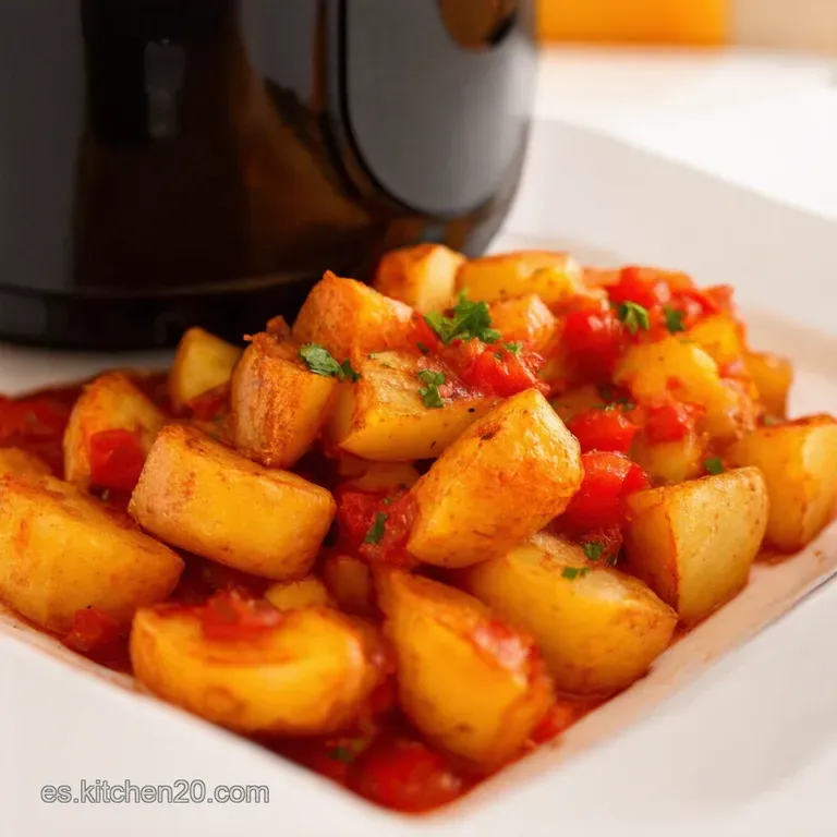 Patatas Bravas Air Fryer presentation