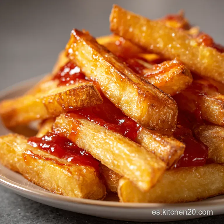 Patatas Bravas Crujientes En La Freidora De Aire presentation