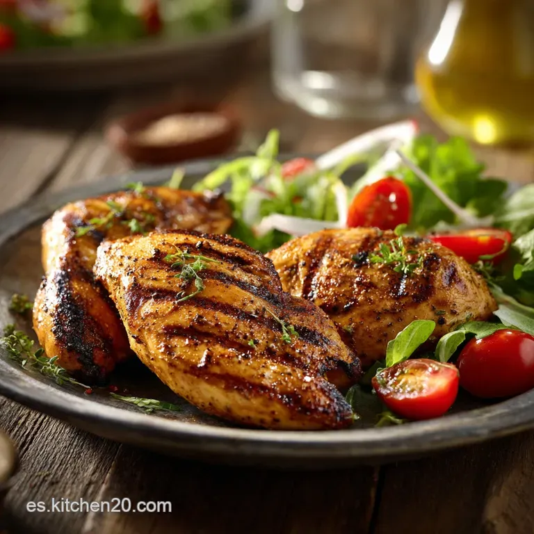 Receta F&aacute;cil con Pechugas de Pollo a la Plancha