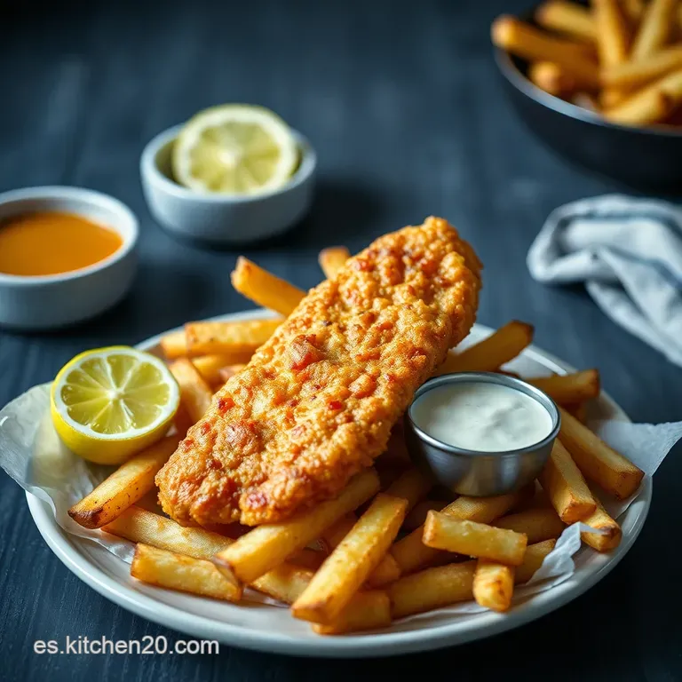 Pescado y Patatas Fritas Crujientes al Estilo Ingl&eacute;s