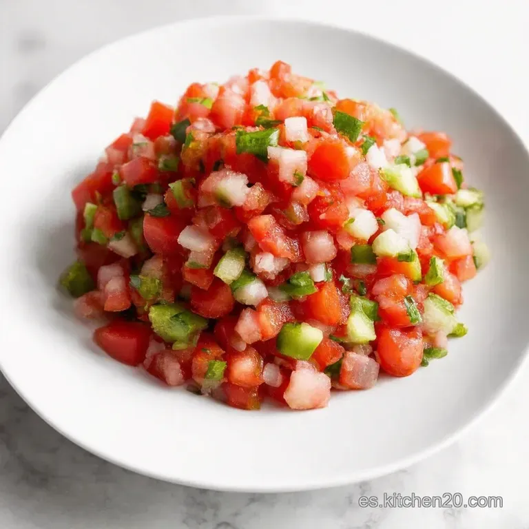 Pico de Gallo Aut&eacute;ntico Frescura Mexicana en Cada Bocado
