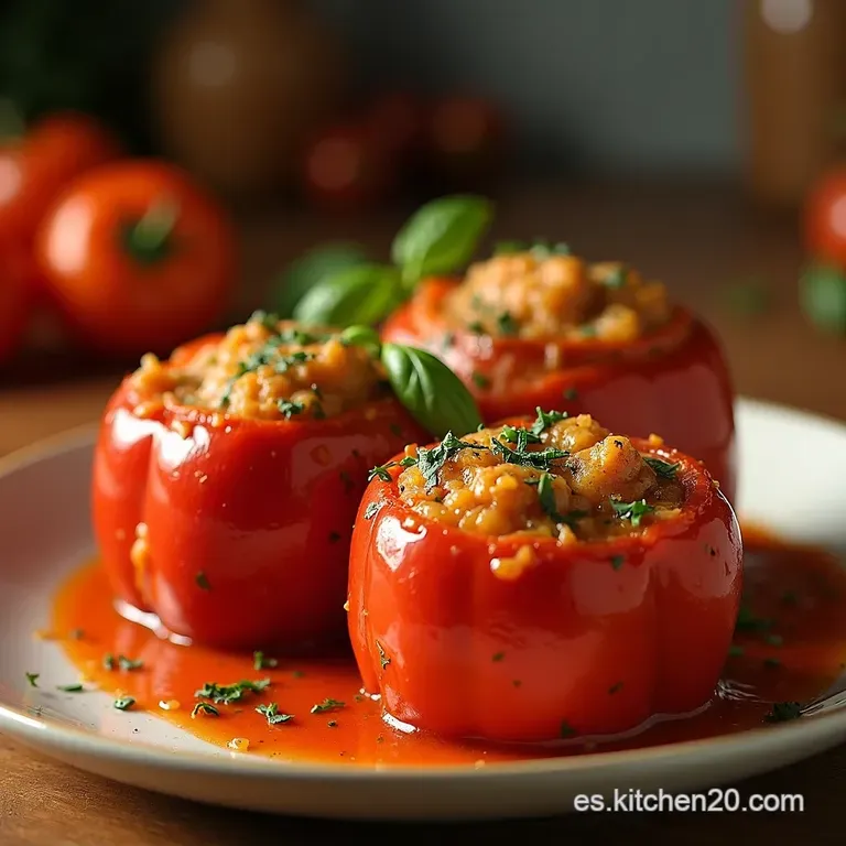 Pimientos Del Padr&oacute;n Rellenos a La Espa&ntilde;ola presentation