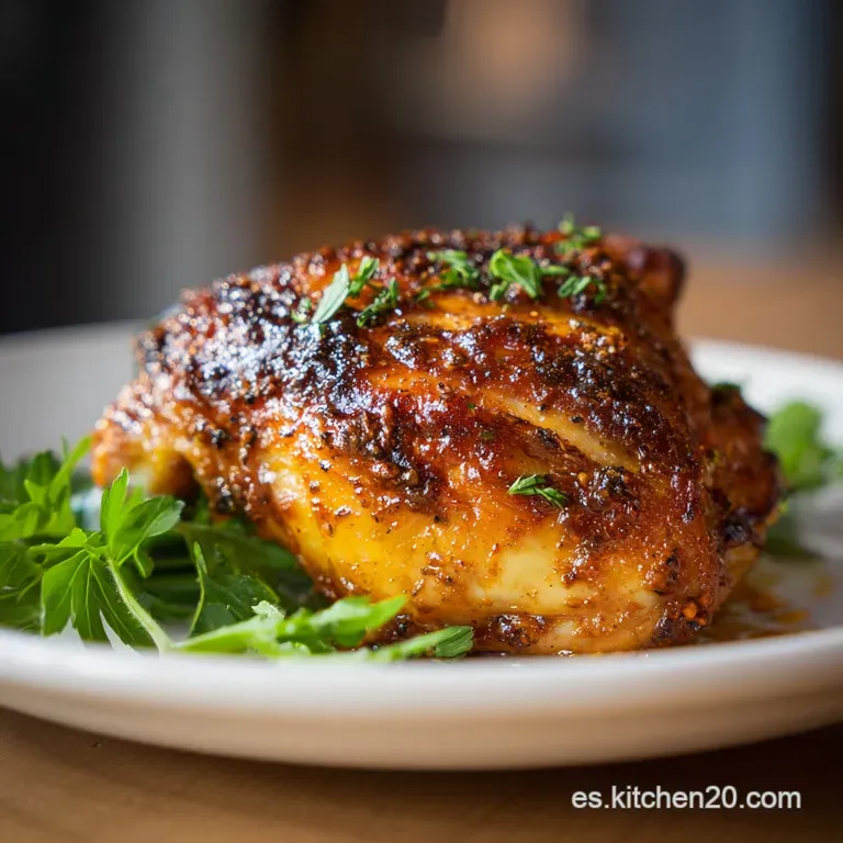 Receta de Pollo al Horno Jugoso y Crujiente