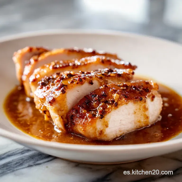 A single serving features juicy chicken atop a bed of flavorful sauce, garnished with fresh cilantro sprigs against a whit...