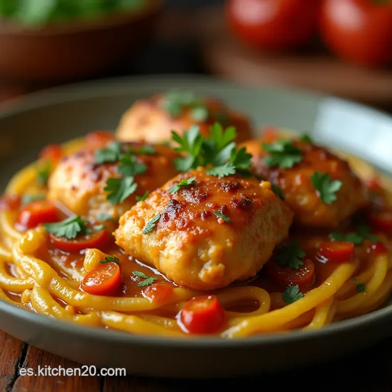 Pollo Guisado a La Criolla presentation