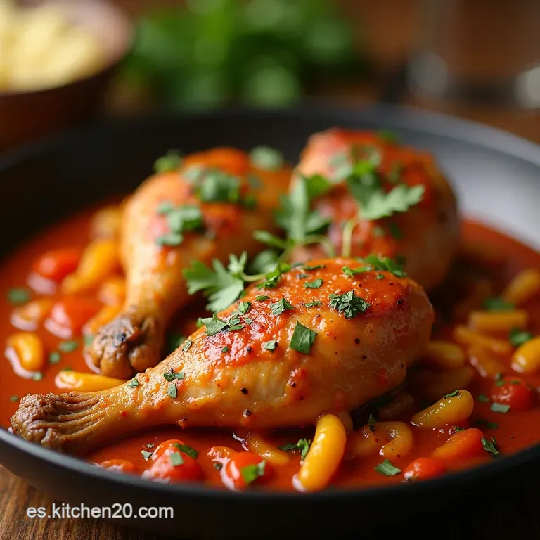 Pollo Guisado a La Espa&ntilde;ola presentation