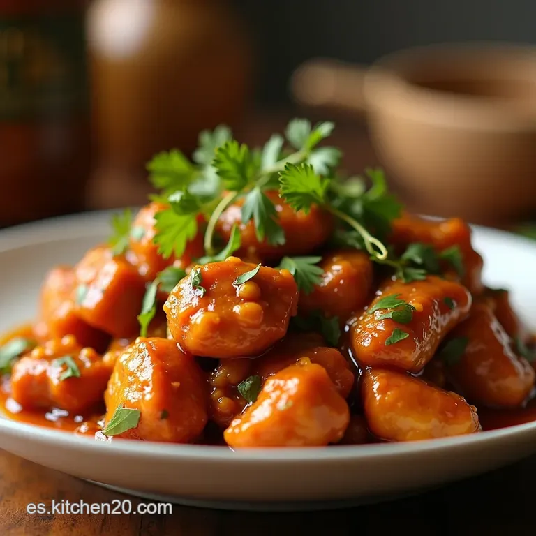 Pollo Hunan Aut&eacute;ntico Sabor Picante Desde China presentation