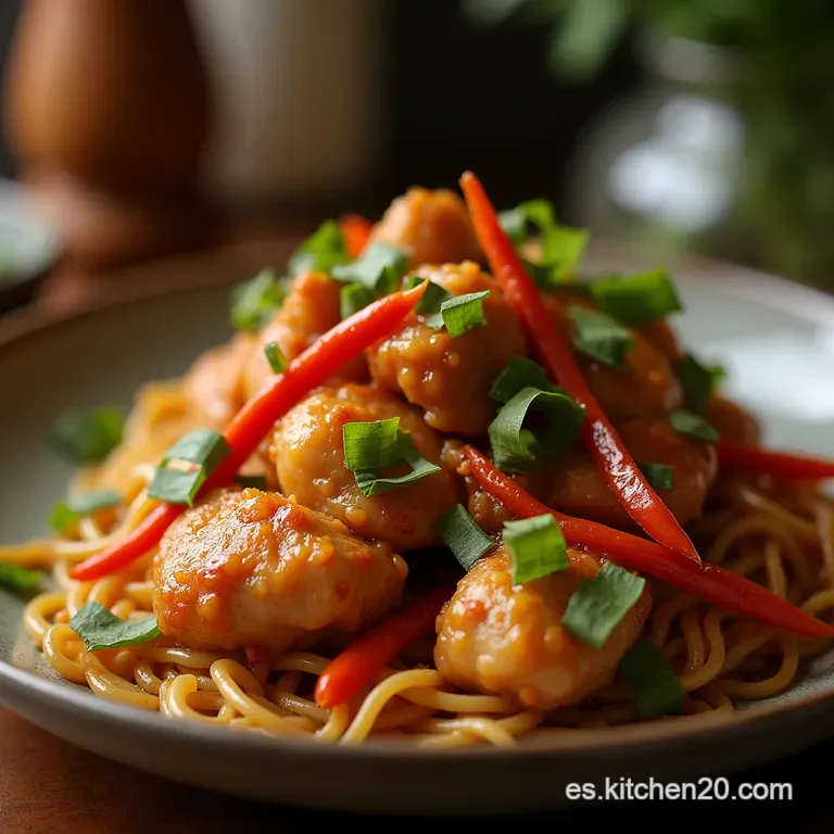 Pollo Kung Pao Aut&eacute;ntico El Equilibrio Perfecto Entre Picante Dulce Y Crujiente presentation
