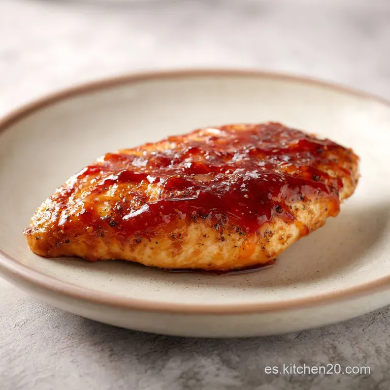 A glistening, juicy chicken thigh coated in rich glaze sits atop creamy mashed potatoes with fresh green herbs, plated ele...