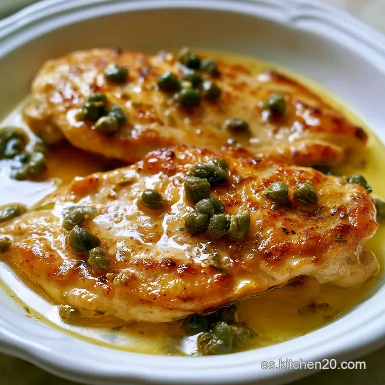 Pollo Piccata: Pechuga con Salsa C&iacute;trica