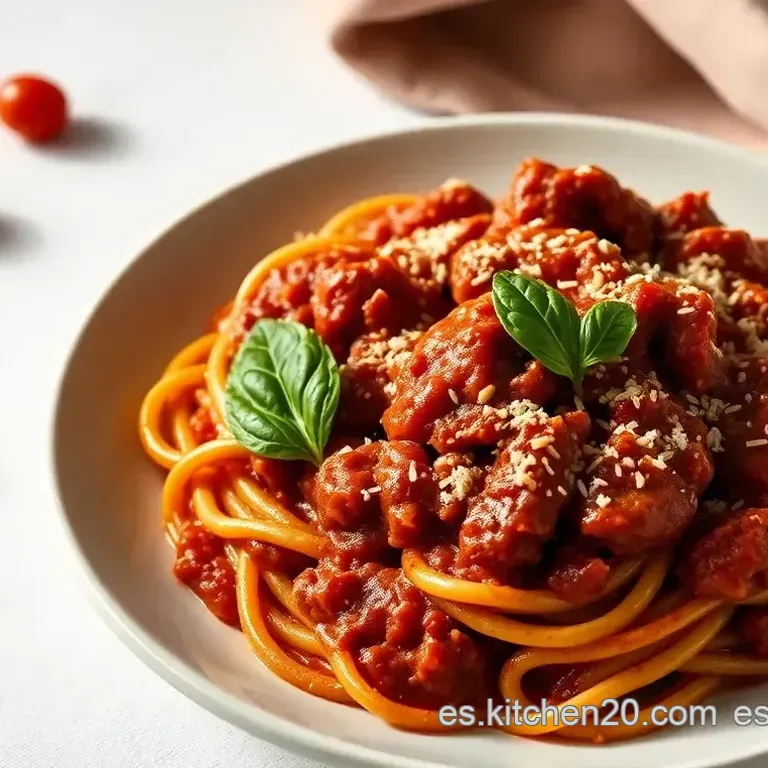 Ragu alla Bolognese Aut&eacute;ntico: Un Abrazo de Italia en tu Plato