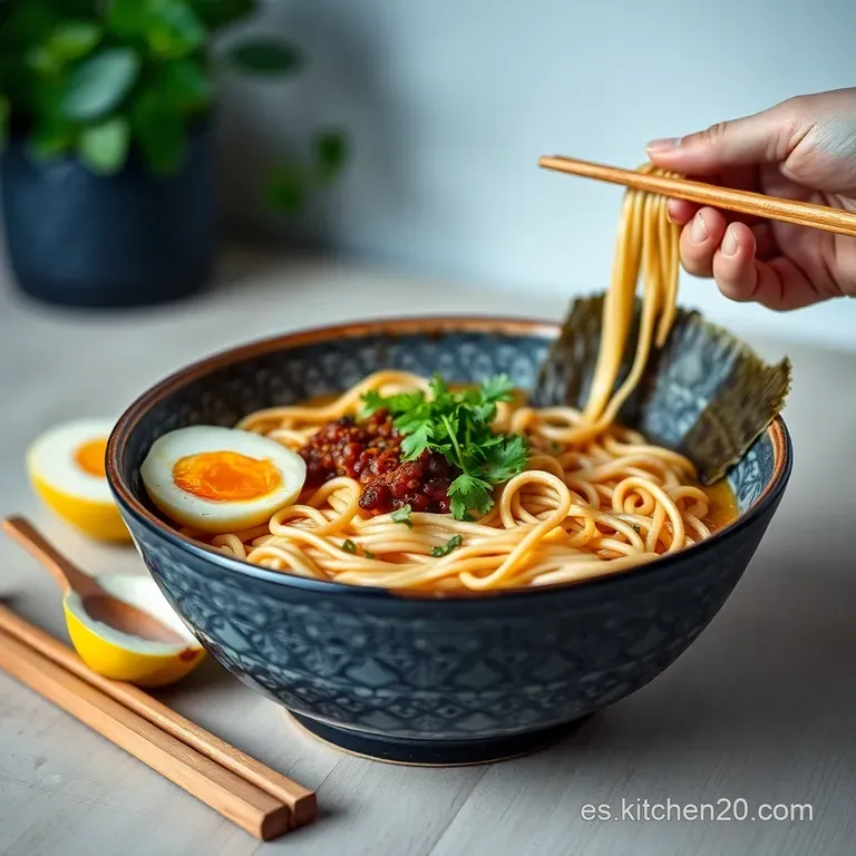 Ramen Casero Estilo Tonkotsu Simplificado