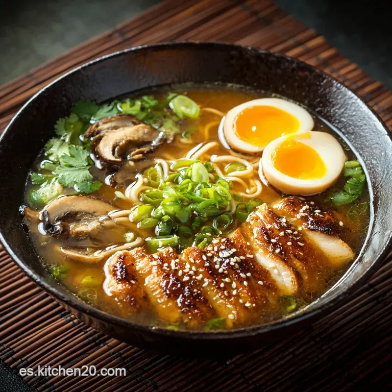 Ramen De Pollo Chintan Y Ajitama Elixir De Umami Para El Alma presentation