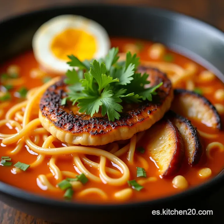 Ramen Fuego del Drag&oacute;n Caldo Umami Picante y Personalizable