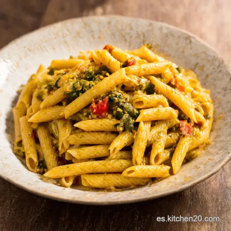 Rasta Pasta con Pollo Jerk Una Explosi&oacute;n de Sabor