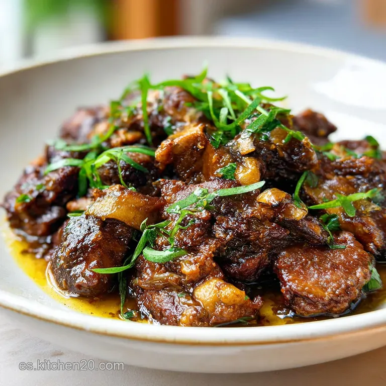 Tender pork cheek bathed in a glossy red wine reduction, resting on creamy mashed potatoes with vibrant green parsley garn...