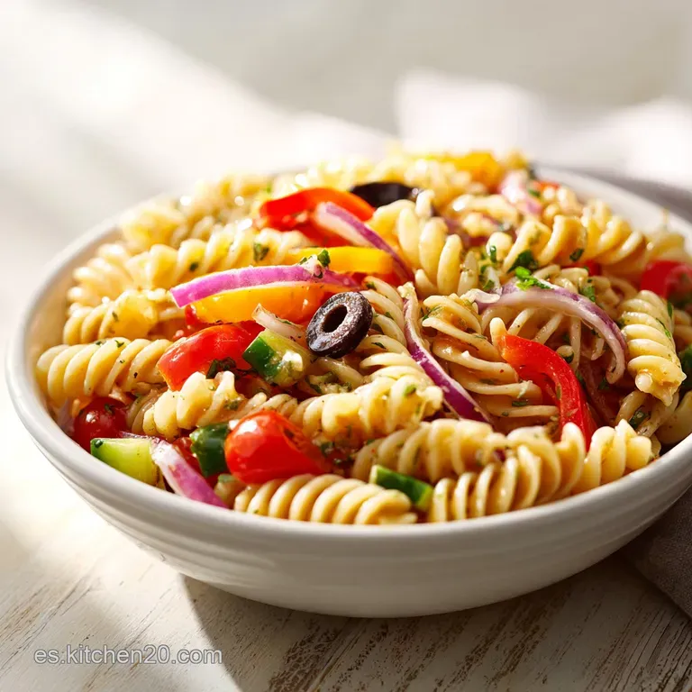 Receta Ensalada De Pasta Fr&iacute;a Tradicional