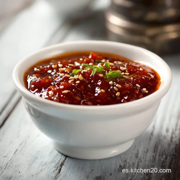 Salsa Gochujang Coreana: El Umami Perfecto presentation
