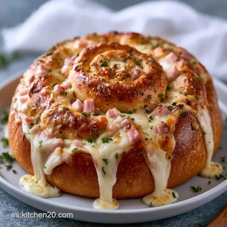 Rollitos Pan Queso Jamón en 25 Minutos