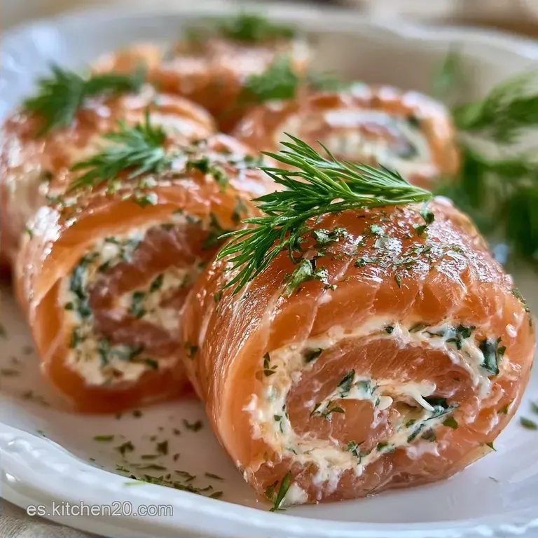 Rollitos de Salmón y Queso Crema: Toque Cítrico