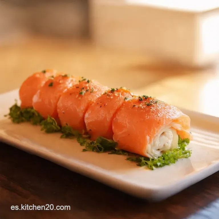 Rollo De Salm&oacute;n De Fiesta presentation