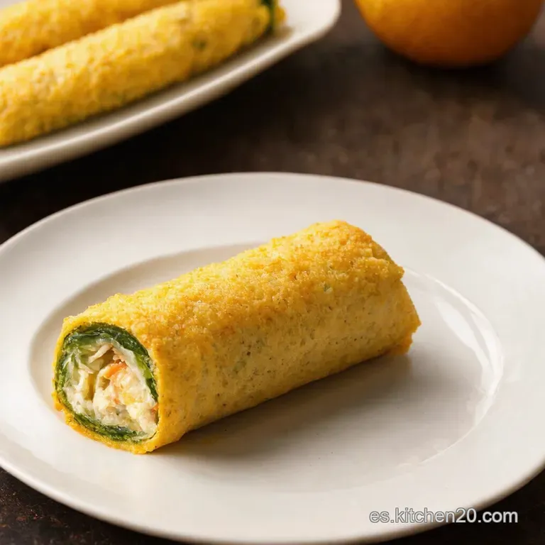 Rollo de Zanahoria con Ensalada de Col y Pimientos del Piquillo Un Bocado Festivo