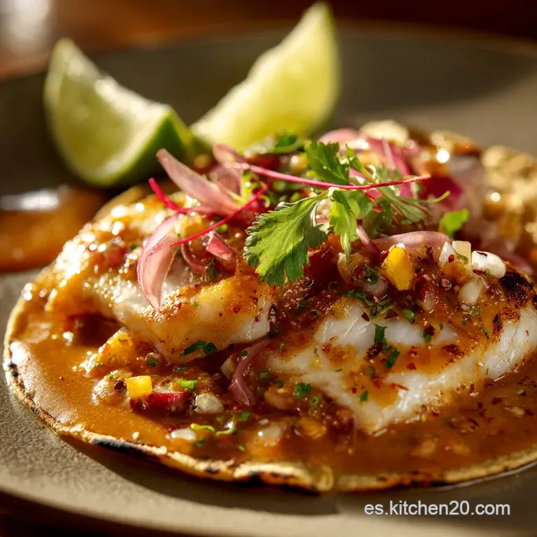 Salsa Para Tacos De Pescado Cremosa De Chipotle Y Lima presentation