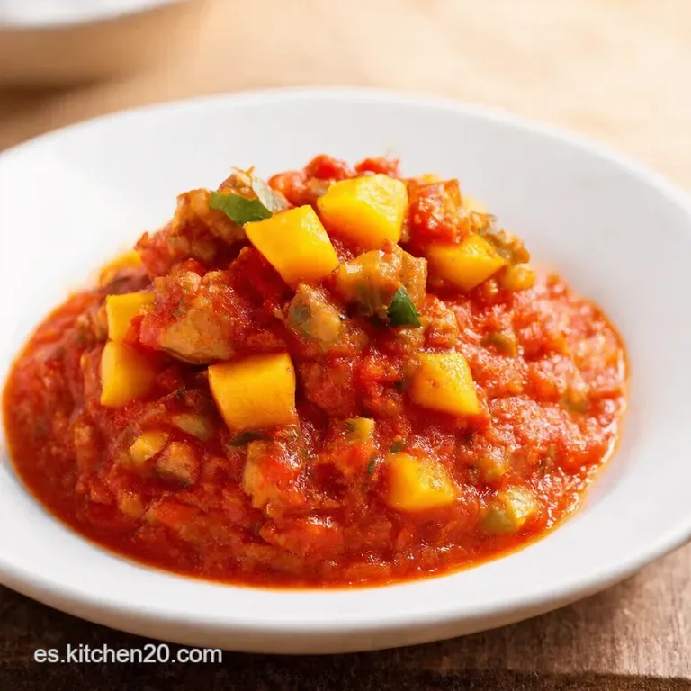 Salsa de Mango y Habanero Asados Un Fuego de Sabor