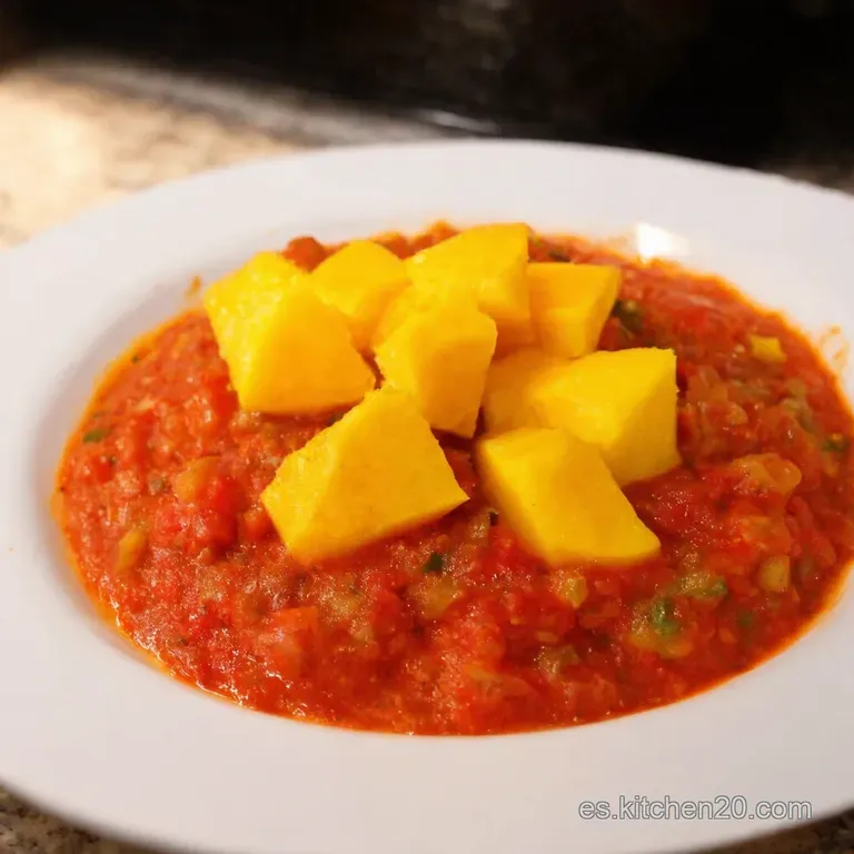 Salsa Endiablada De Pi&ntilde;a Mango Y Chile Fantasma presentation