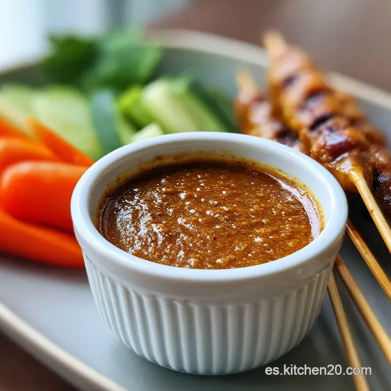 Salsa Satay: Cremosa y Aterciopelada