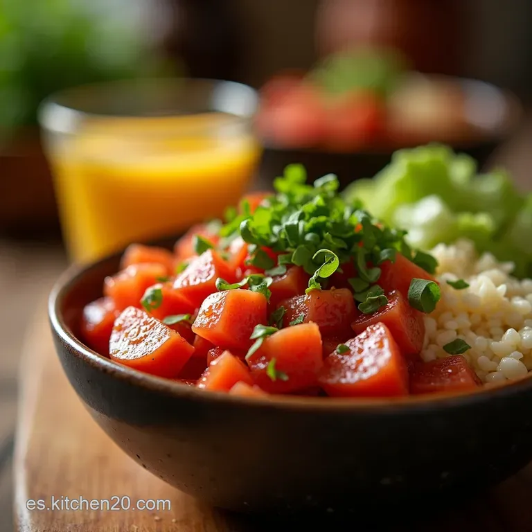 Salsas Sabrosas Para Poke Bowl presentation