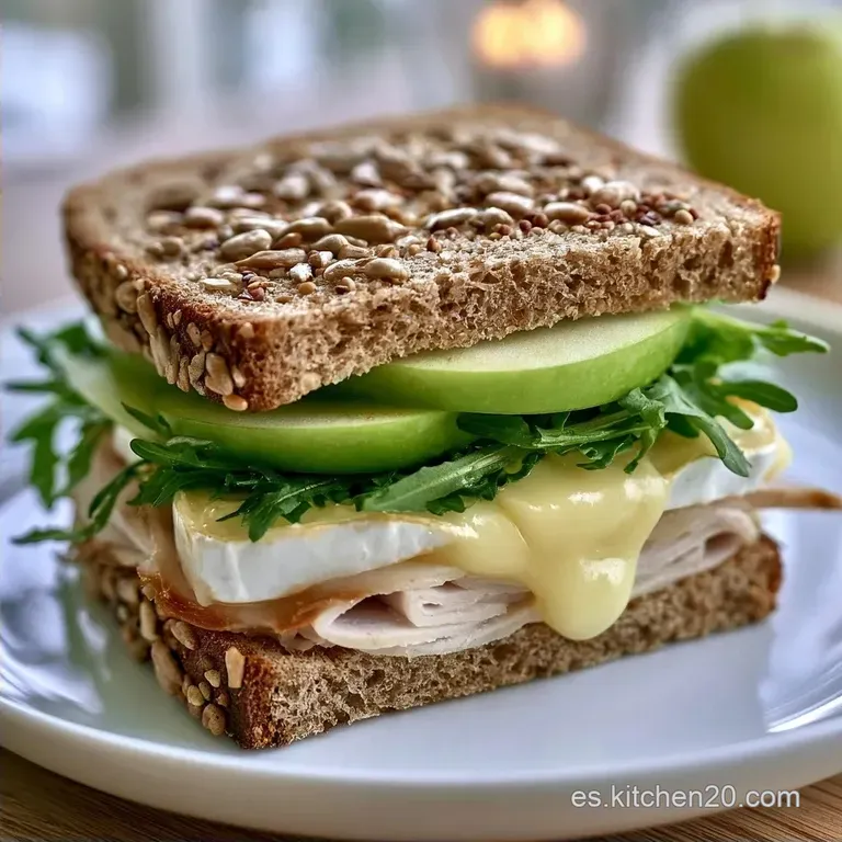 Sándwich de Pavo y Manzana con Queso Brie
