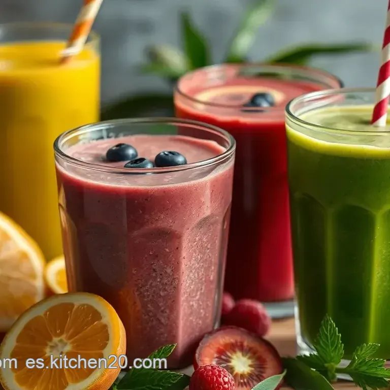 &iexcl;Smoothie Tropical Energizante: Sol en un Vaso!
